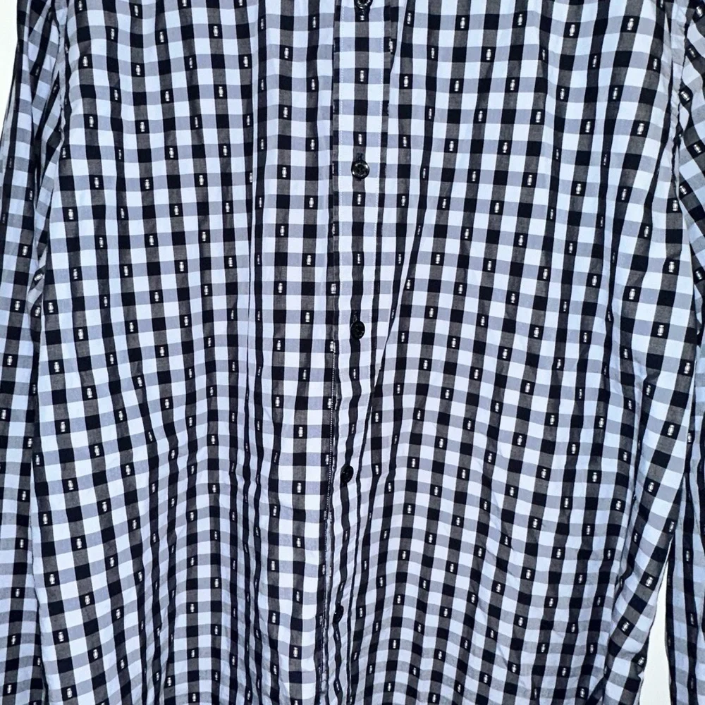 Bugatchi Shaped Fit Flip Cuff Button Shirt size XL